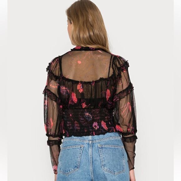 Free People TIME FOR SHINE - Blouse Sz- Small - Picture 4 of 16